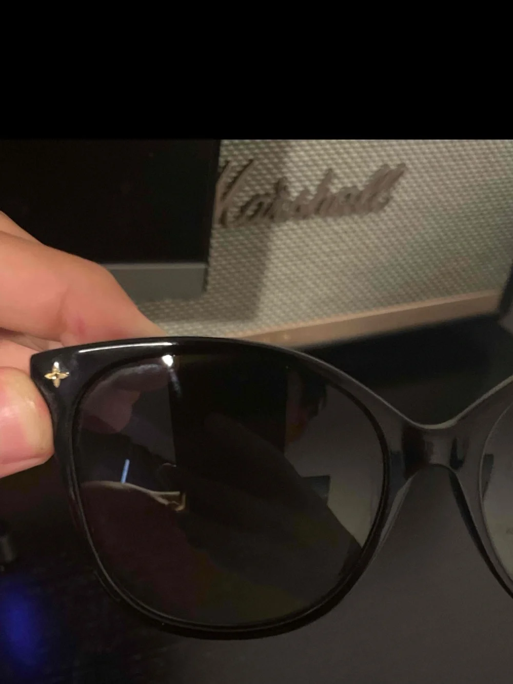 Louis Vuitton Black Cat-Eye Sunglasses